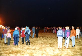 People socializing during the event.
