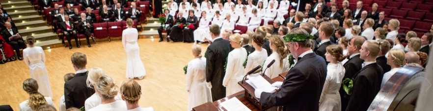 The conferment of the faculty of social sciences in Helsinki.