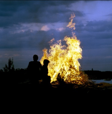 Bonfire at Seurasaari.